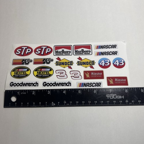 Mini nascar racing decal lot - nascar,