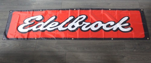 Edelbrock racing banner flag - racing,