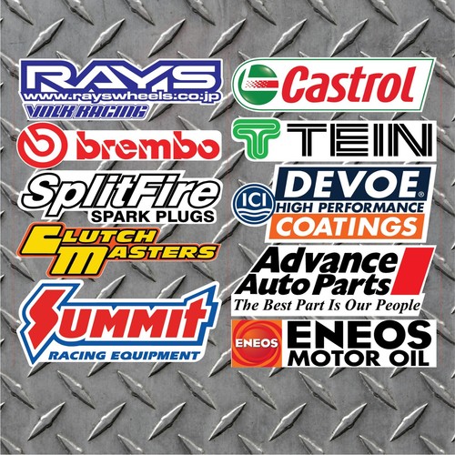 Large racing decals - 10,