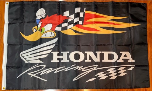 Honda woodpecker racing flag - racing,