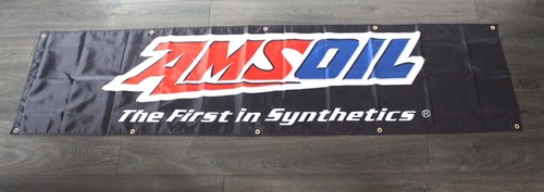 Amsoil banner black flag - flag, big