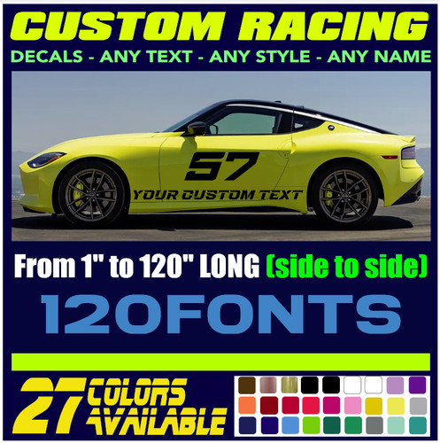 Custom racing decal - custom, sticker
